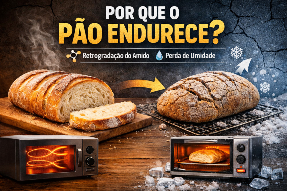 Por que o pão endurece?