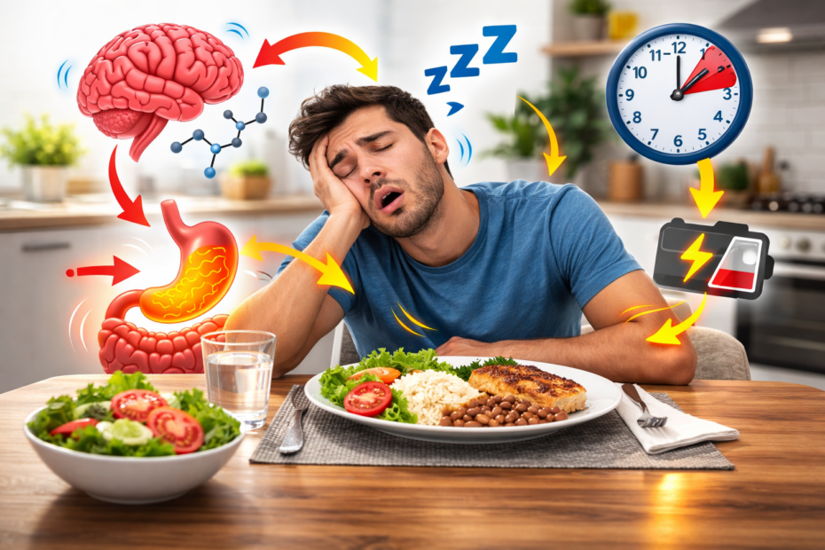 Por que sentimos sono depois do almoço?